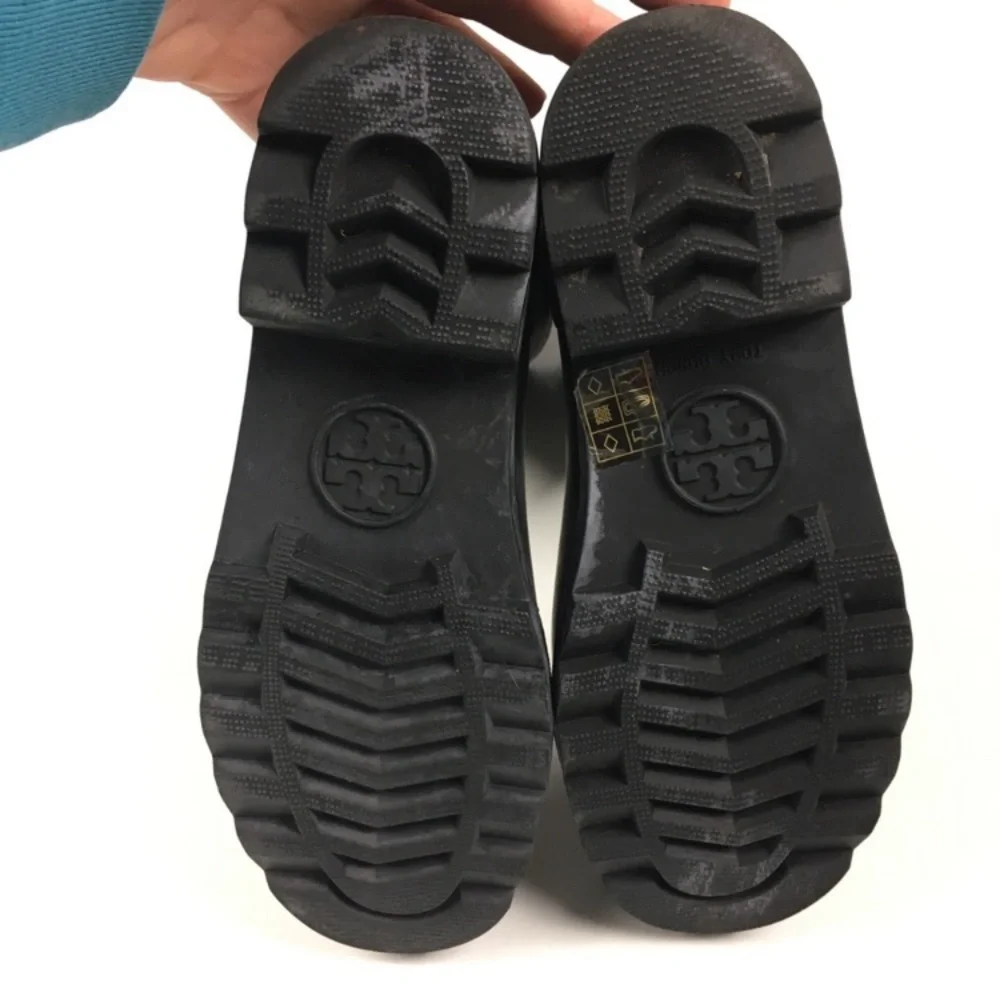 Tory Burch Black Maureen Rain Rubber Short Boots Women’s‎ Sz 5
